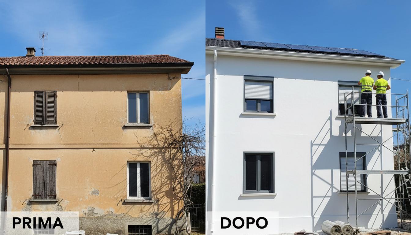 Cappotto termico condominio 16 unità